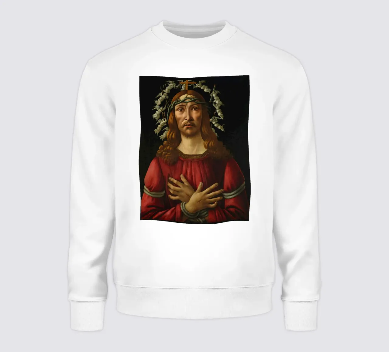 Sandro Botticelli - Cristo como varón de dolores sudadera de Timeless Artworks