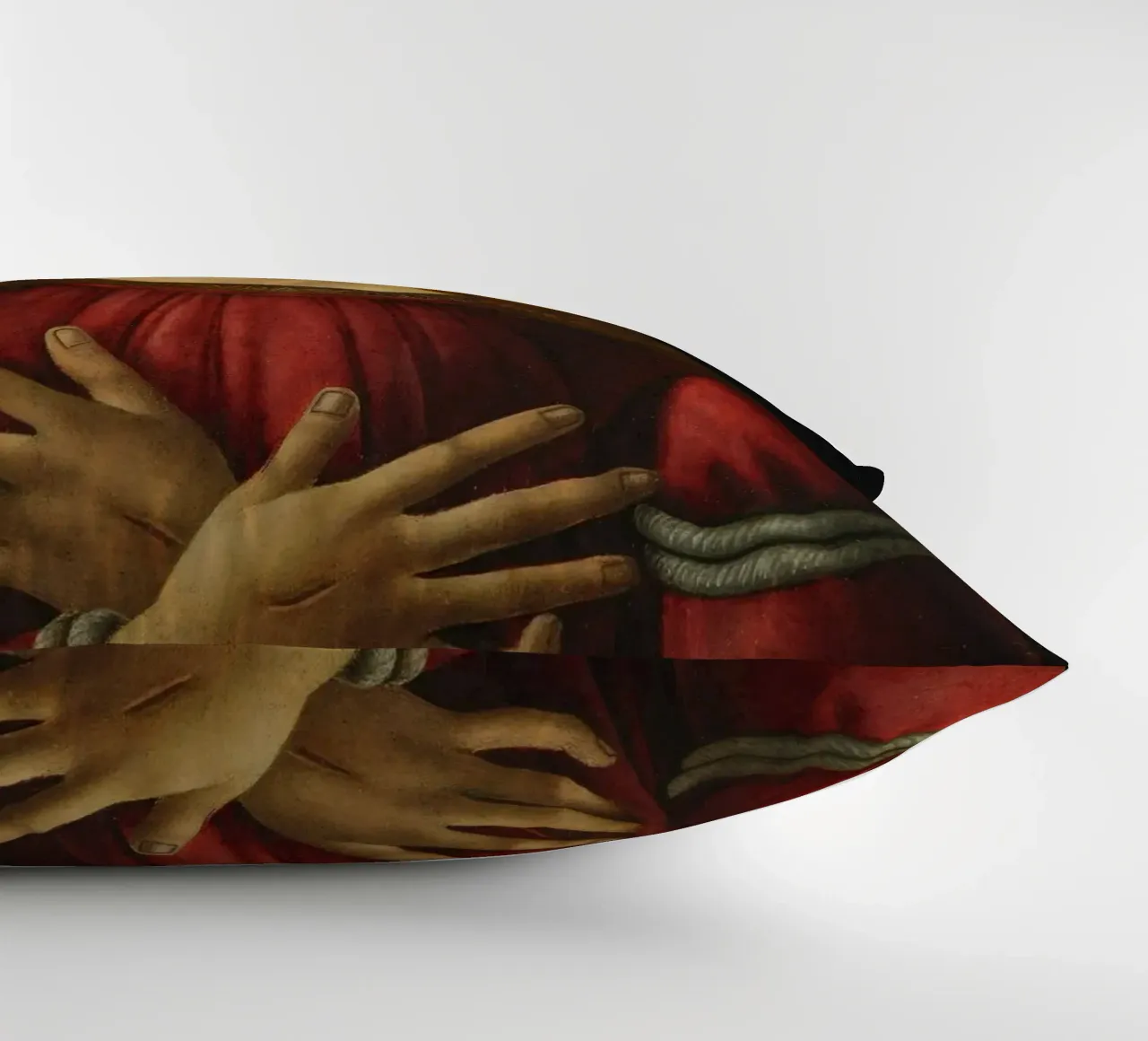 Sandro Botticelli - Cristo come uomo dei dolori cuscino da Timeless Artworks