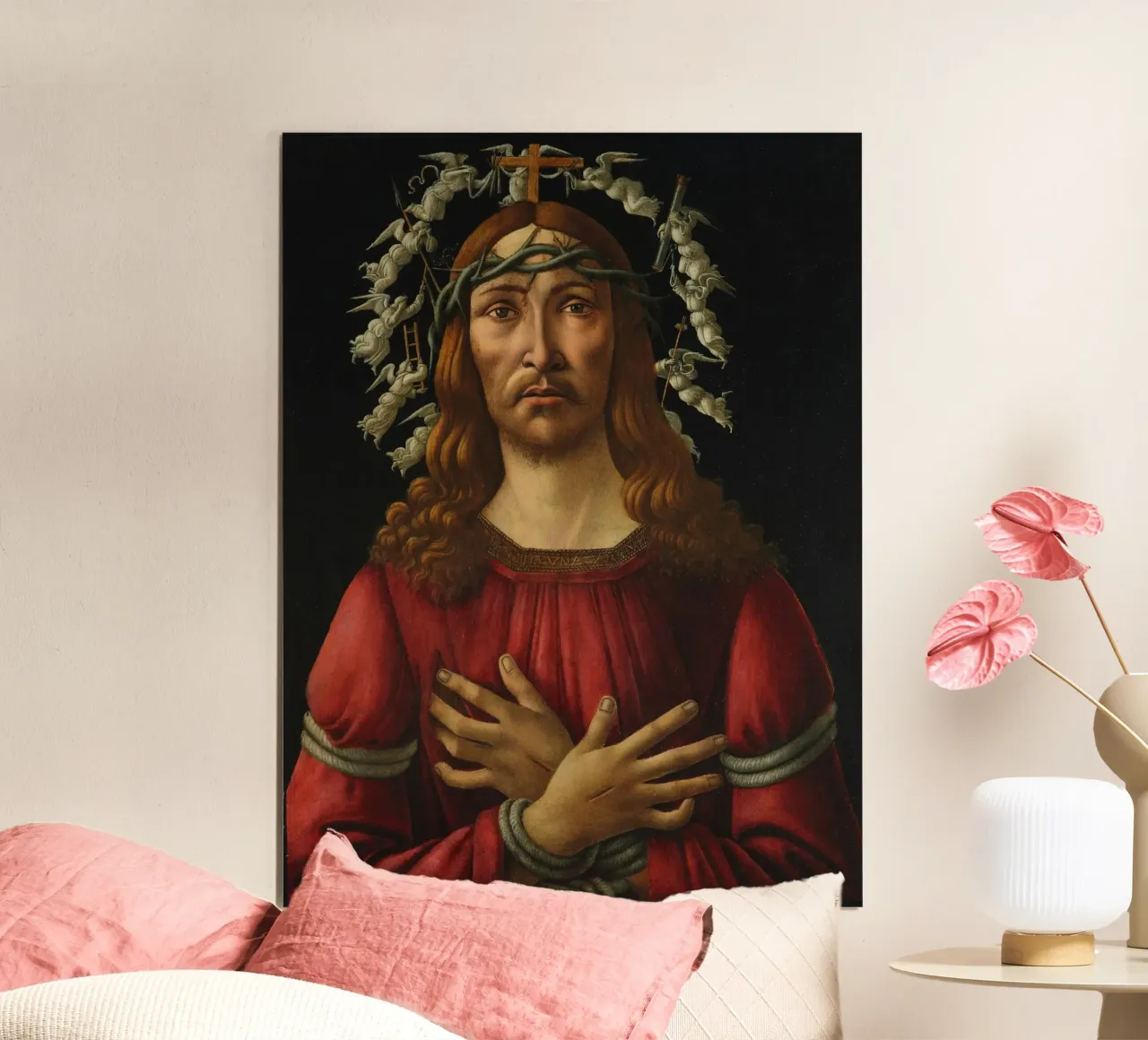 Sandro Botticelli - Cristo come uomo dei dolori carta hahnemühle da Timeless Artworks