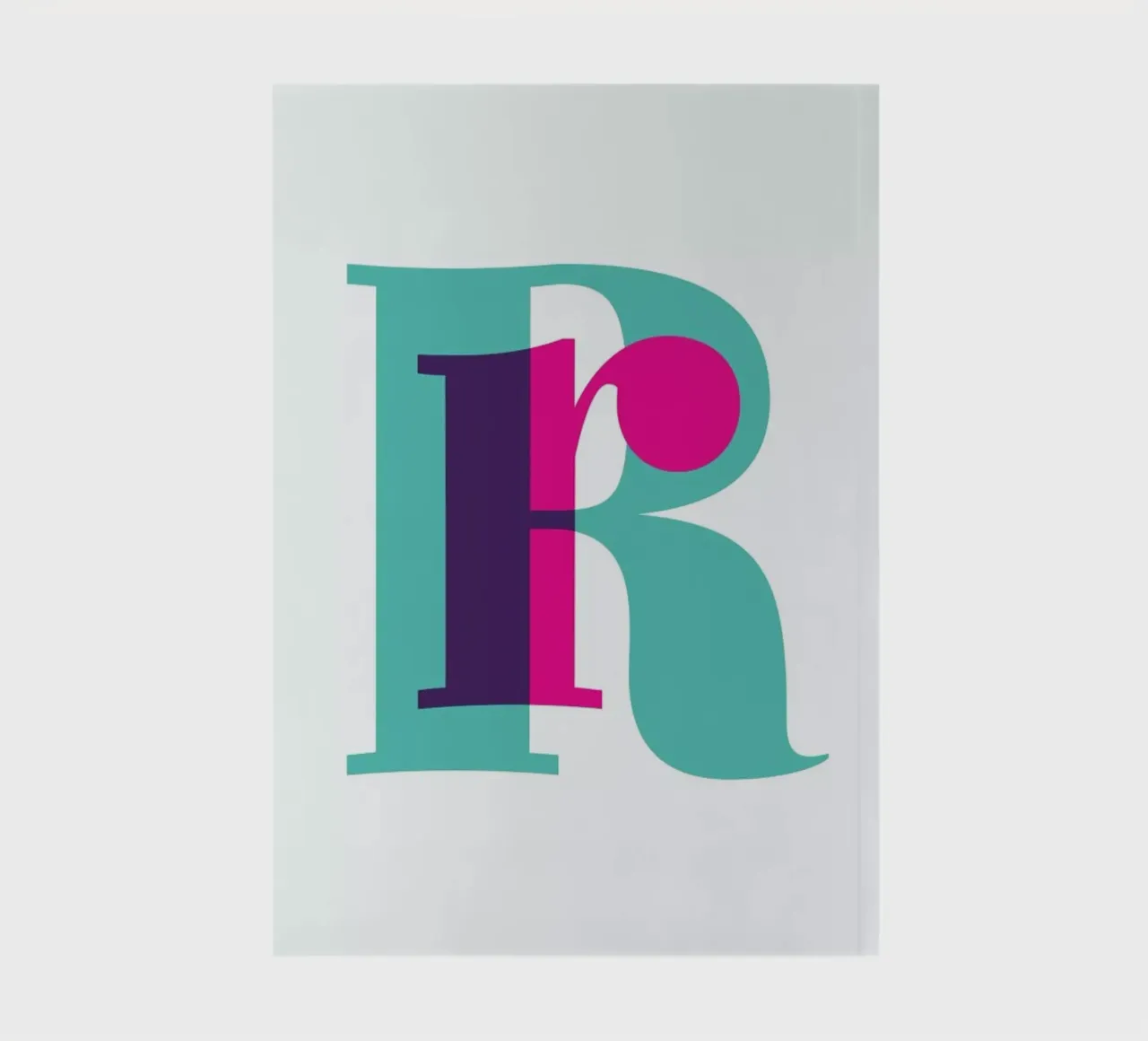 Magenta/Mint R notebook by Studio One