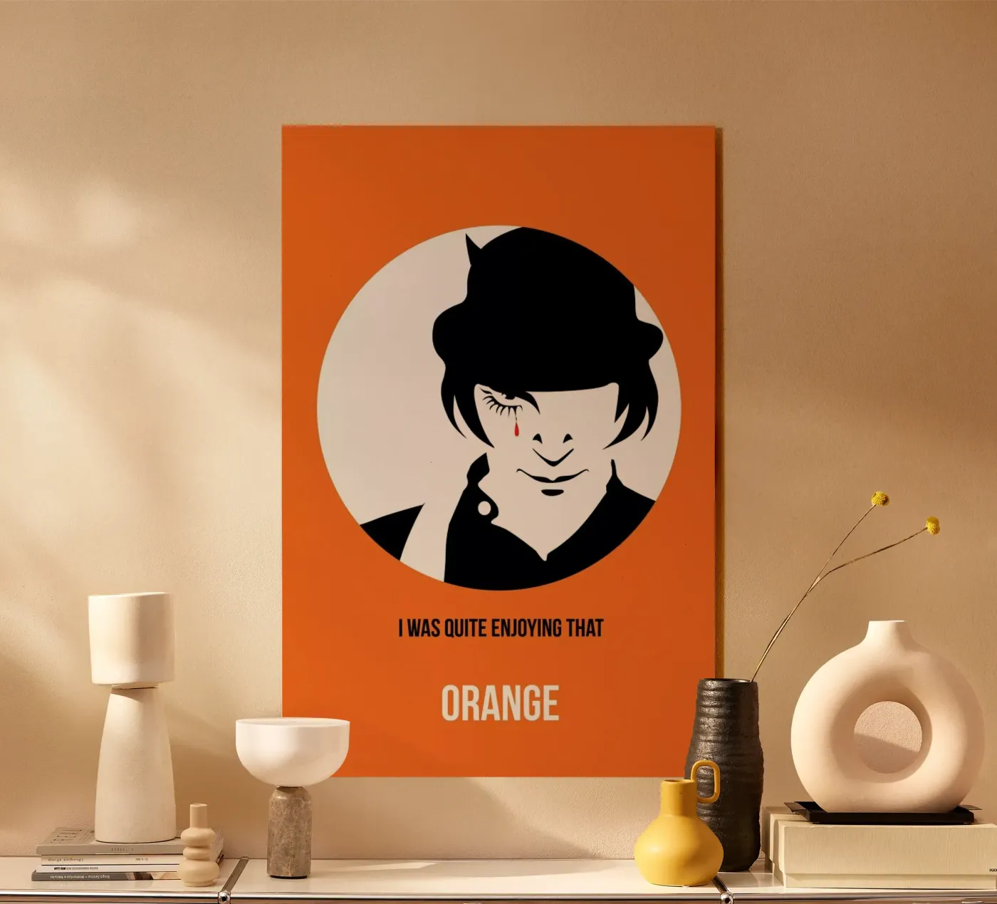Orange Poster 2 plexiglas de Naxart