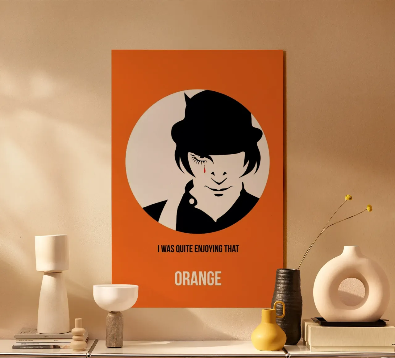 Orange Poster 2 plexiglass da Naxart