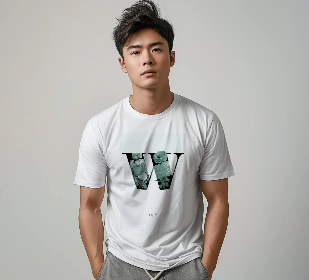 Flower Alphabet - W T-Shirt von Froilein Juno