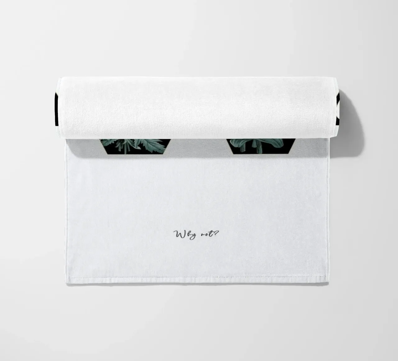 Flower Alphabet - W beach towel by Froilein Juno