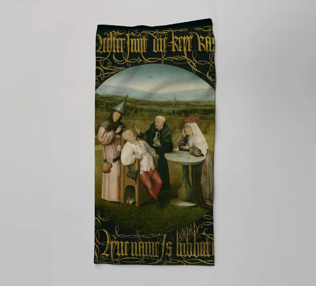 Hieronymus Bosch - The Extraction of the Stone of Madness towel by William Store