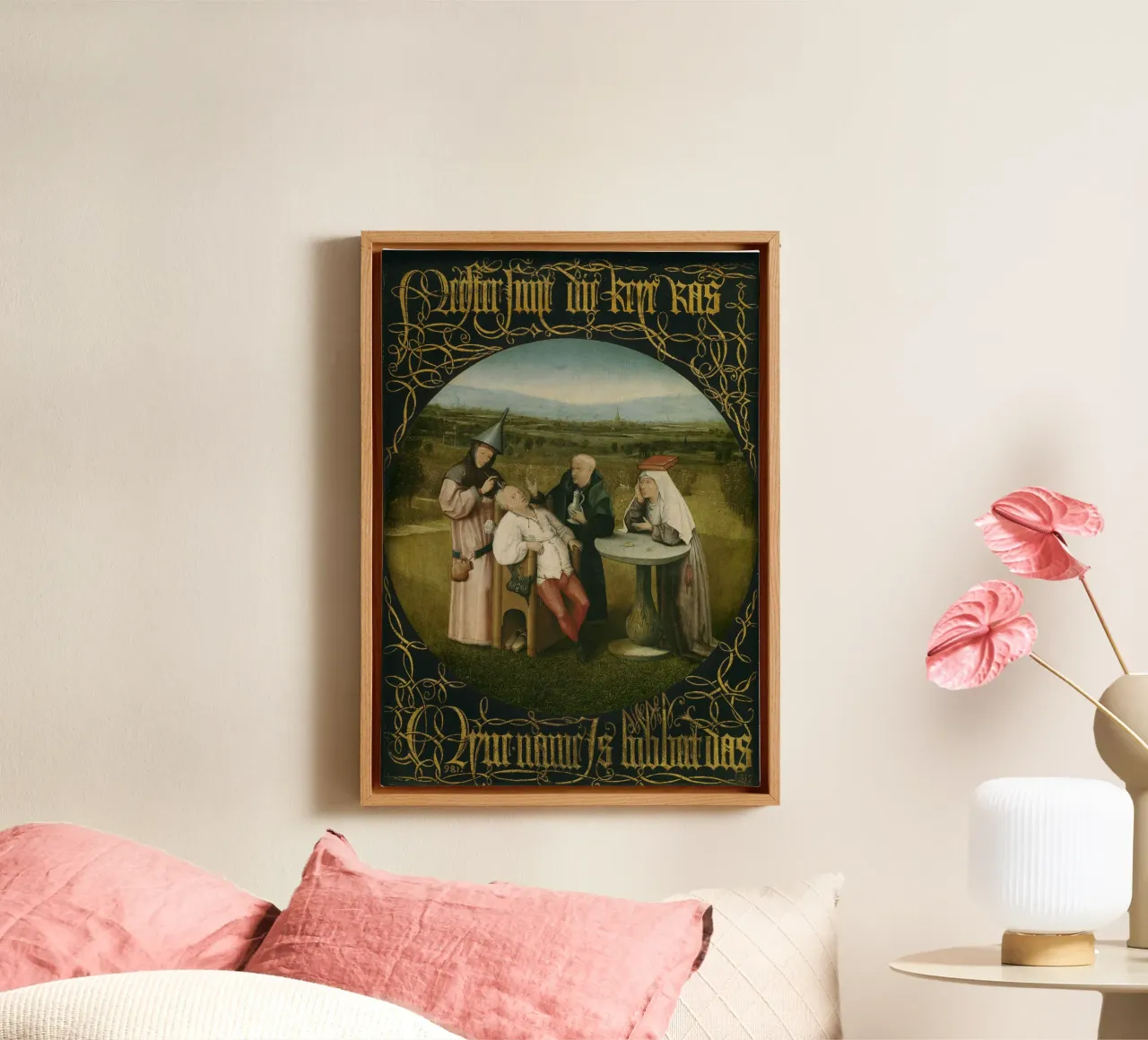Hieronymus Bosch - The Extraction of the Stone of Madness canvas with Floater frame by William Store