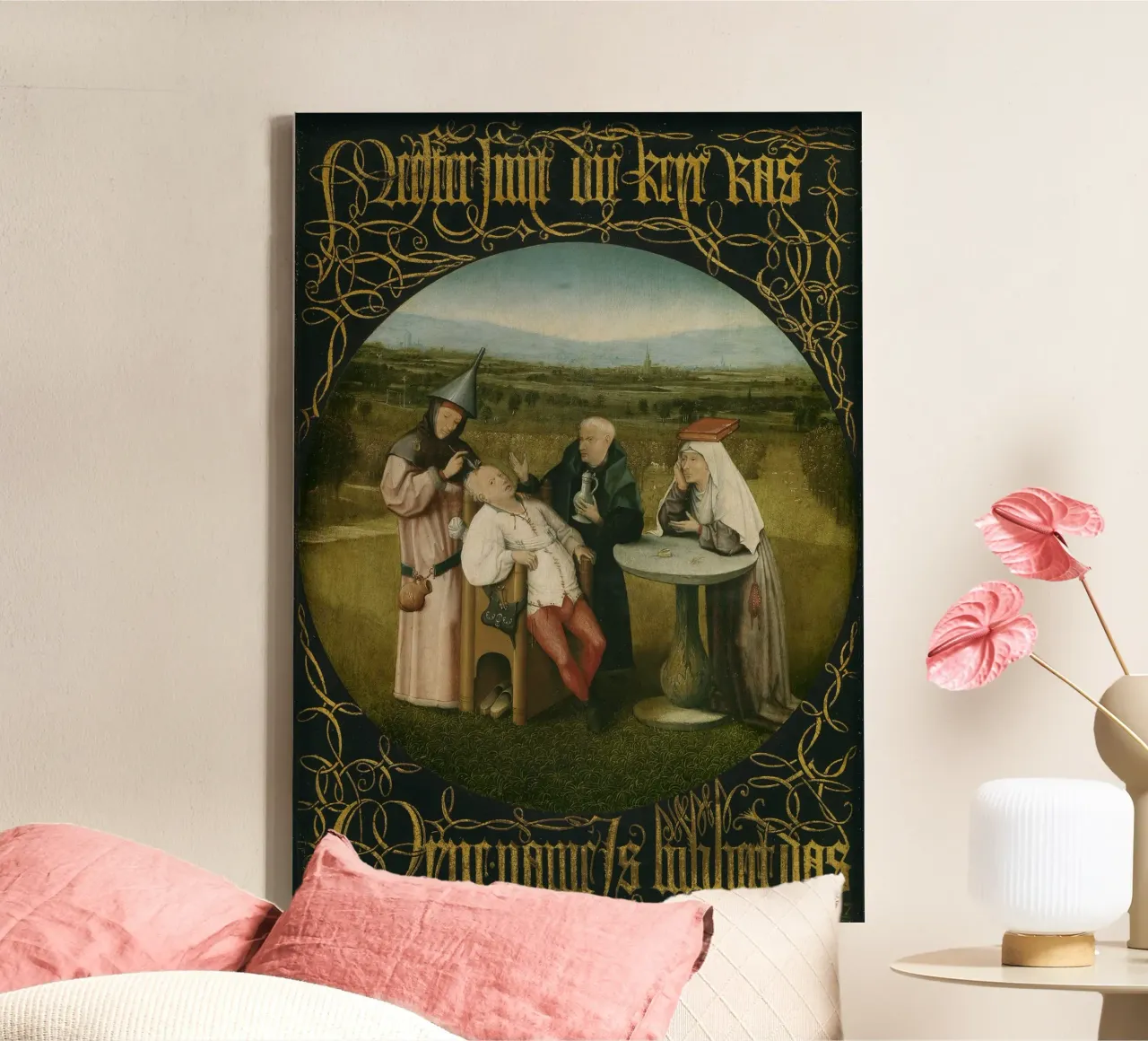 Hieronymus Bosch - The Extraction of the Stone of Madness canvas with Floater frame by William Store