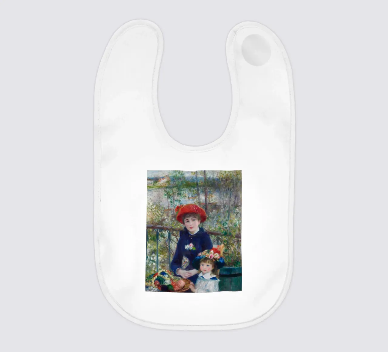 Pierre-Auguste Renoir - Due sorelle (sulla terrazza) bavaglino da Timeless Artworks