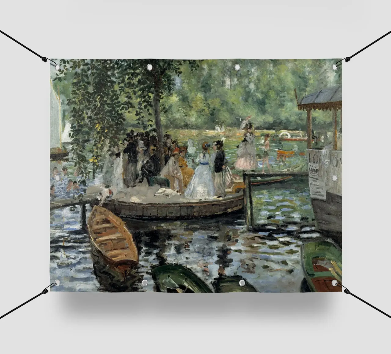 Pierre-Auguste Renoir - Die Grenouille PVC Plane von Timeless Artworks