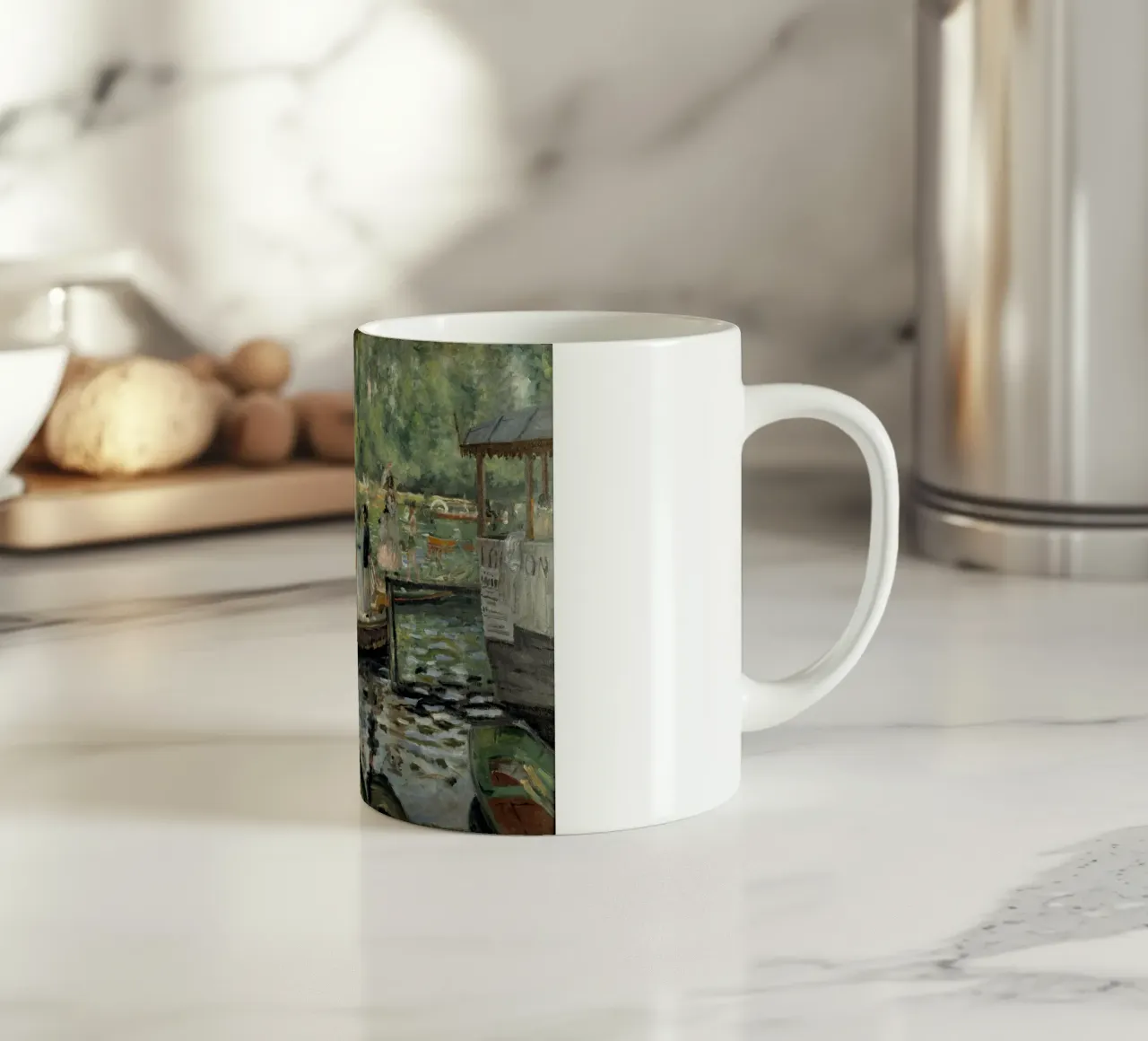 Pierre-Auguste Renoir - La Grenouillère tazza in ceramica da Timeless Artworks