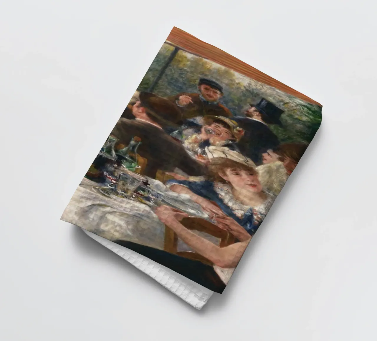 Pierre-Auguste Renoir - Pranzo della festa in barca canovaccio da cucina da Timeless Artworks