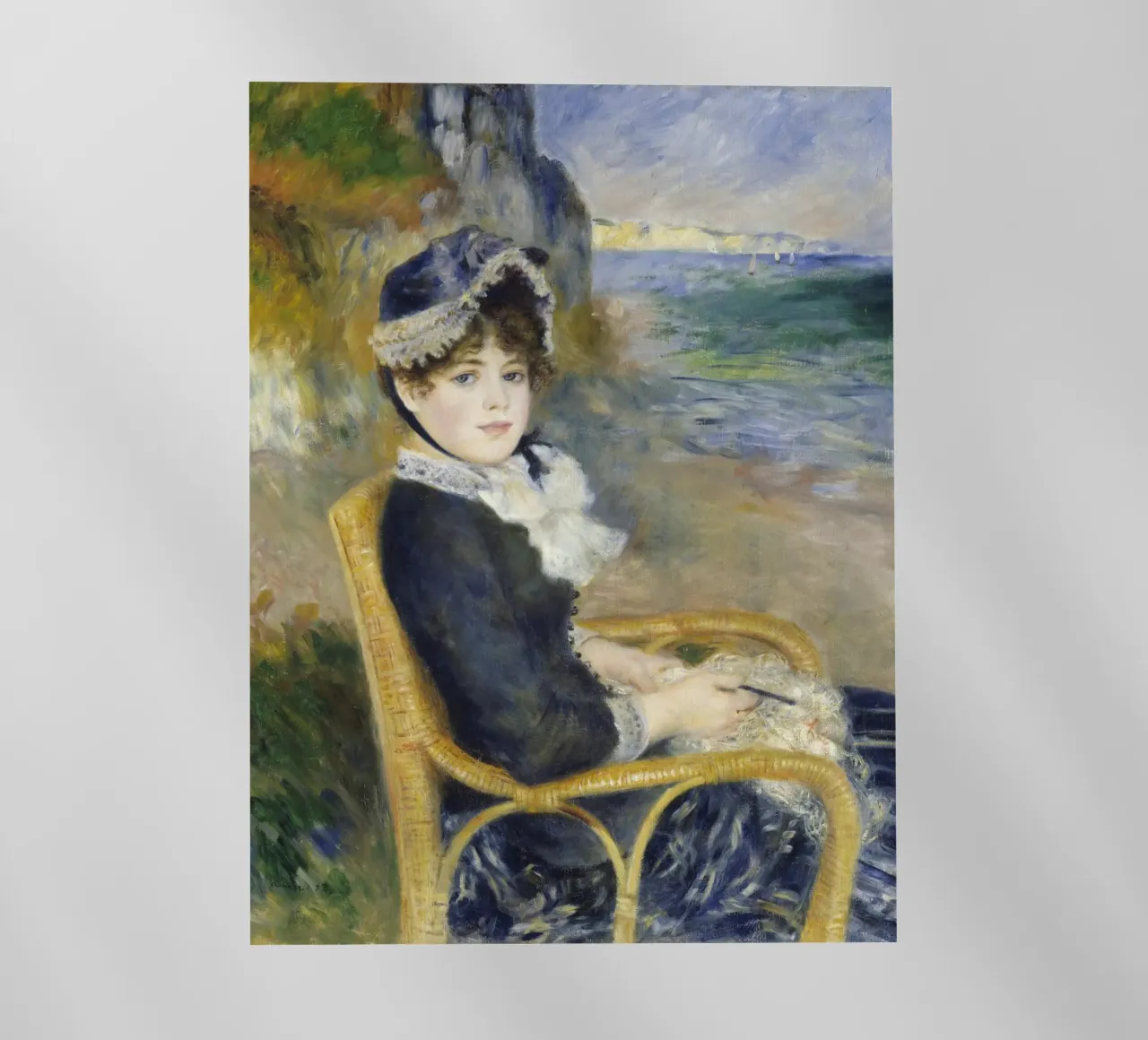 Pierre-Auguste Renoir - In riva al mare pellicola backlit da Timeless Artworks