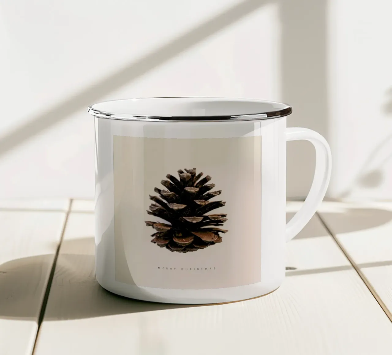 Merry Christmas 1 tazza in smalto da Florent Bodart