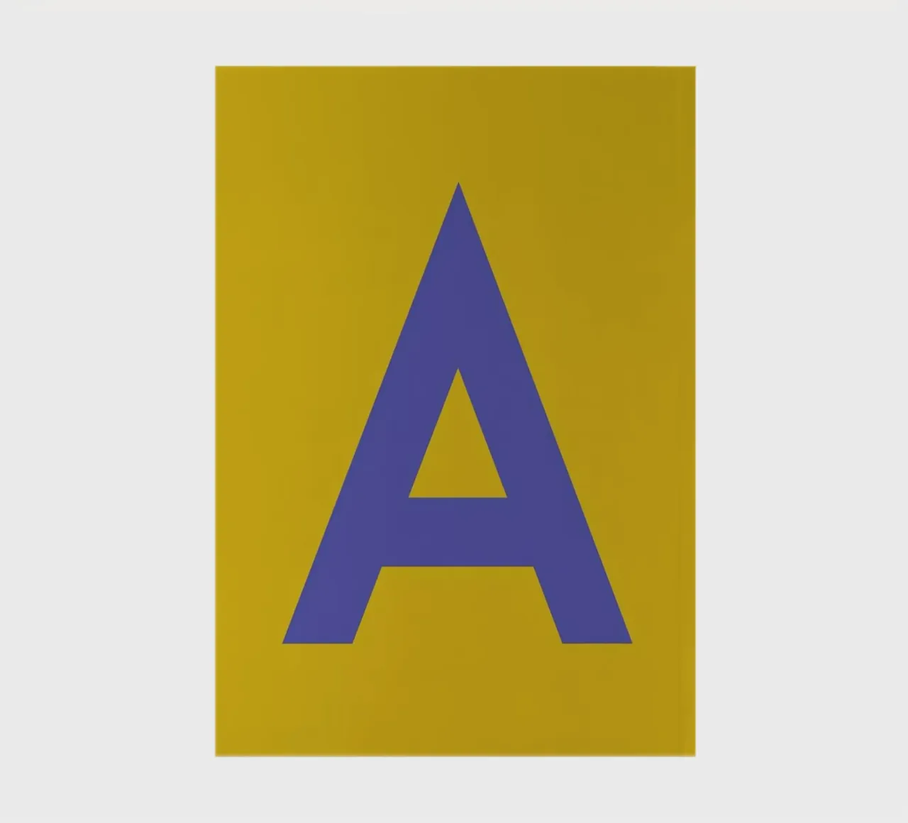 Yellow Letter A notebook by Studio One
