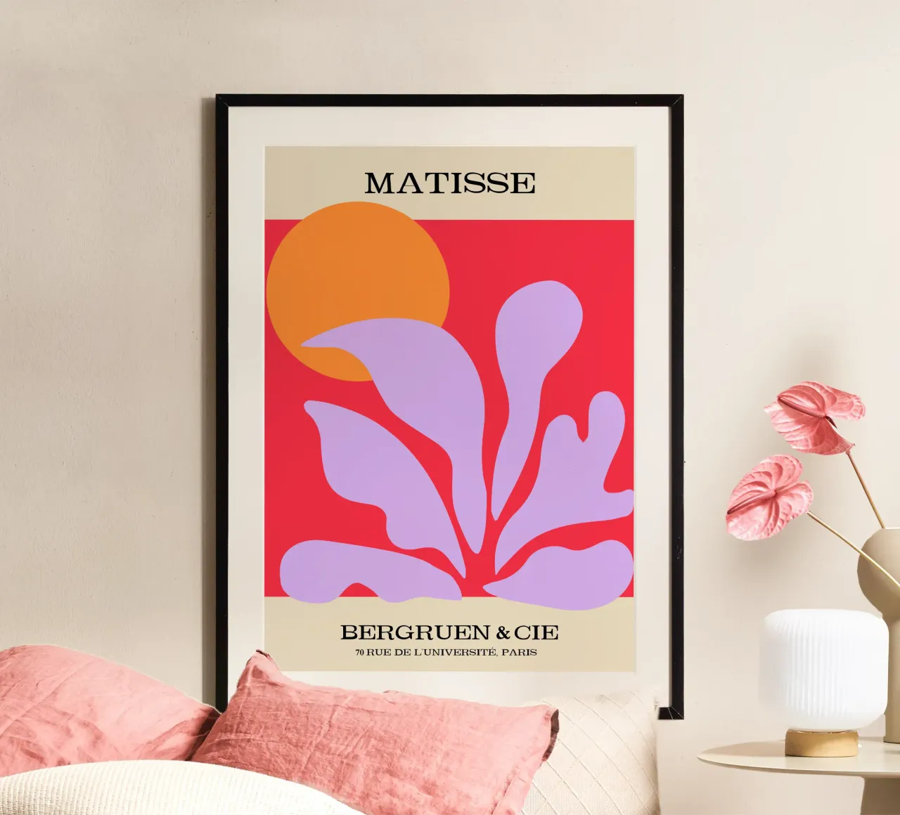 Berggruen & Cie Matisse poster con telaio in legno da SMPLE