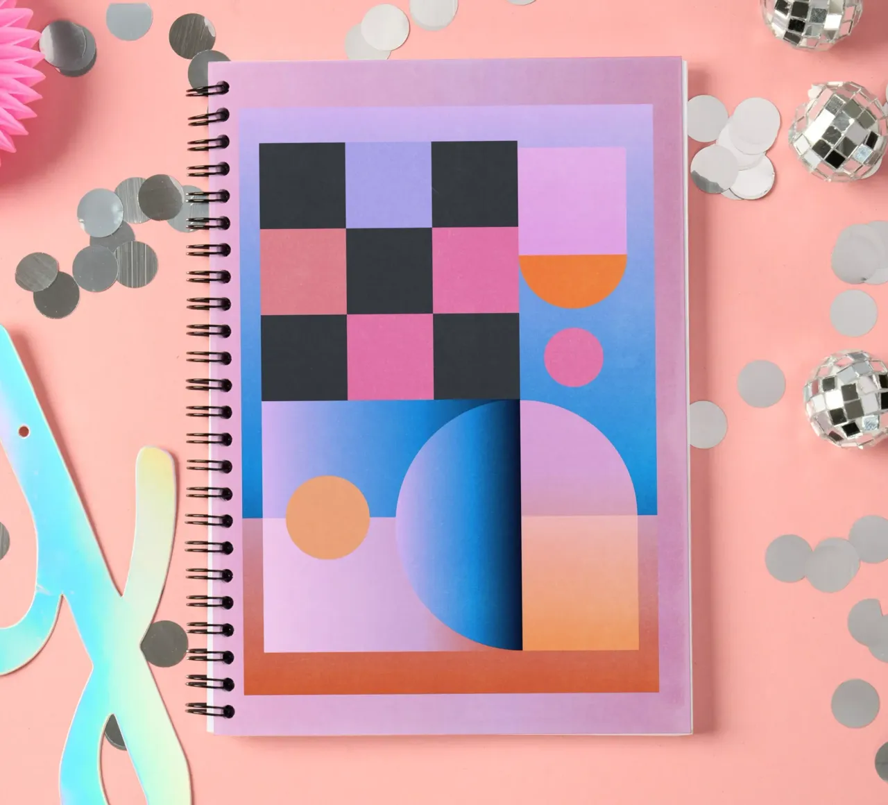 Geometric Abstraction 201 spiral notebook by Gaite