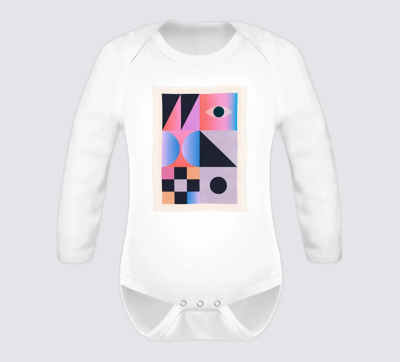 Geometrische Abstraktion 203 Langarm Babybody von Gaite