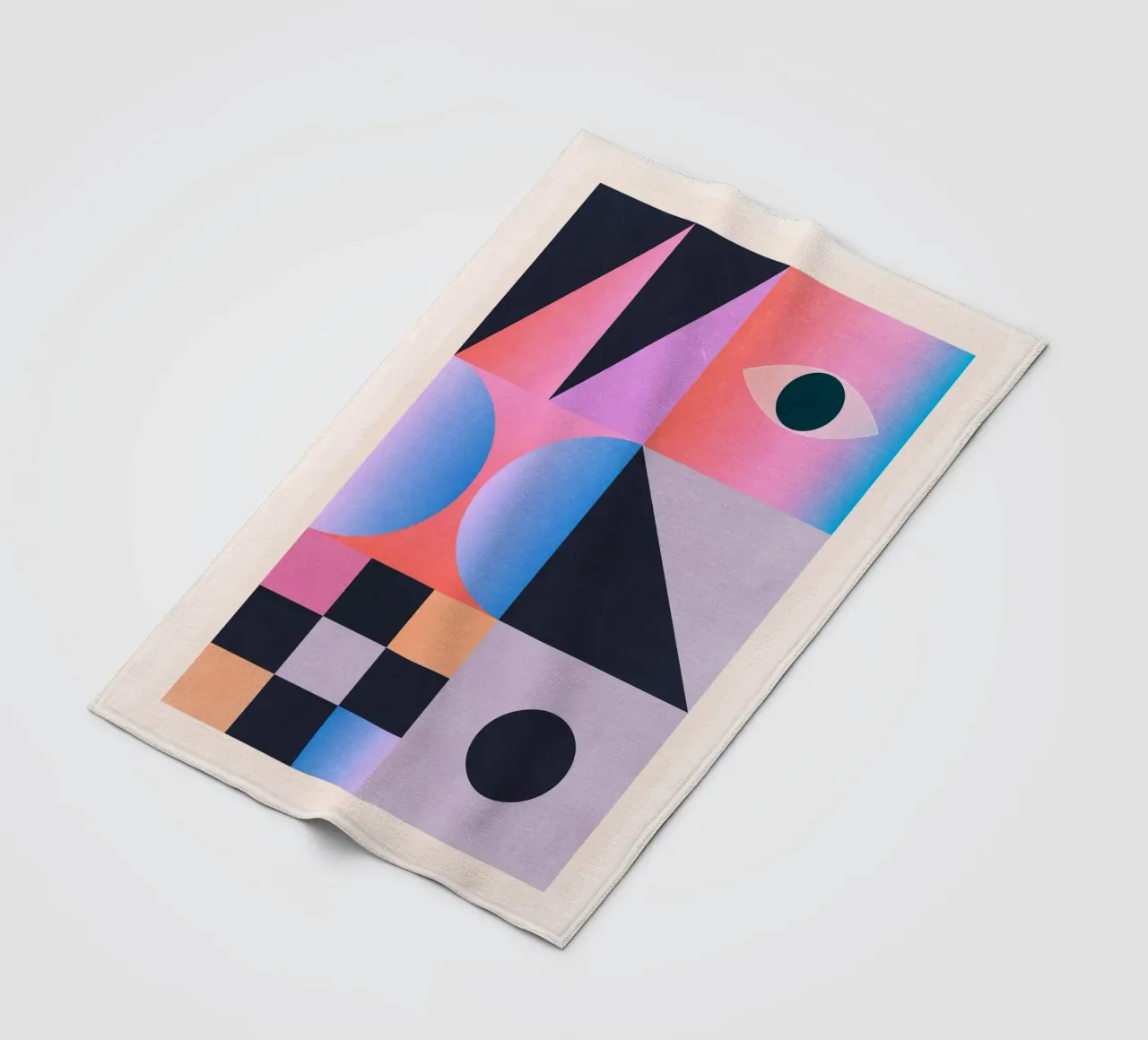 Geometric Abstraction 203 fleece blanket by Gaite