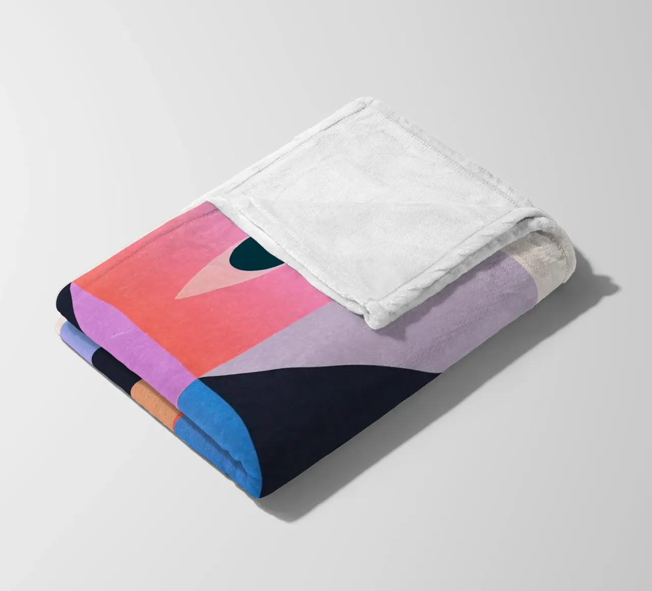 Geometric Abstraction 203 fleece blanket by Gaite
