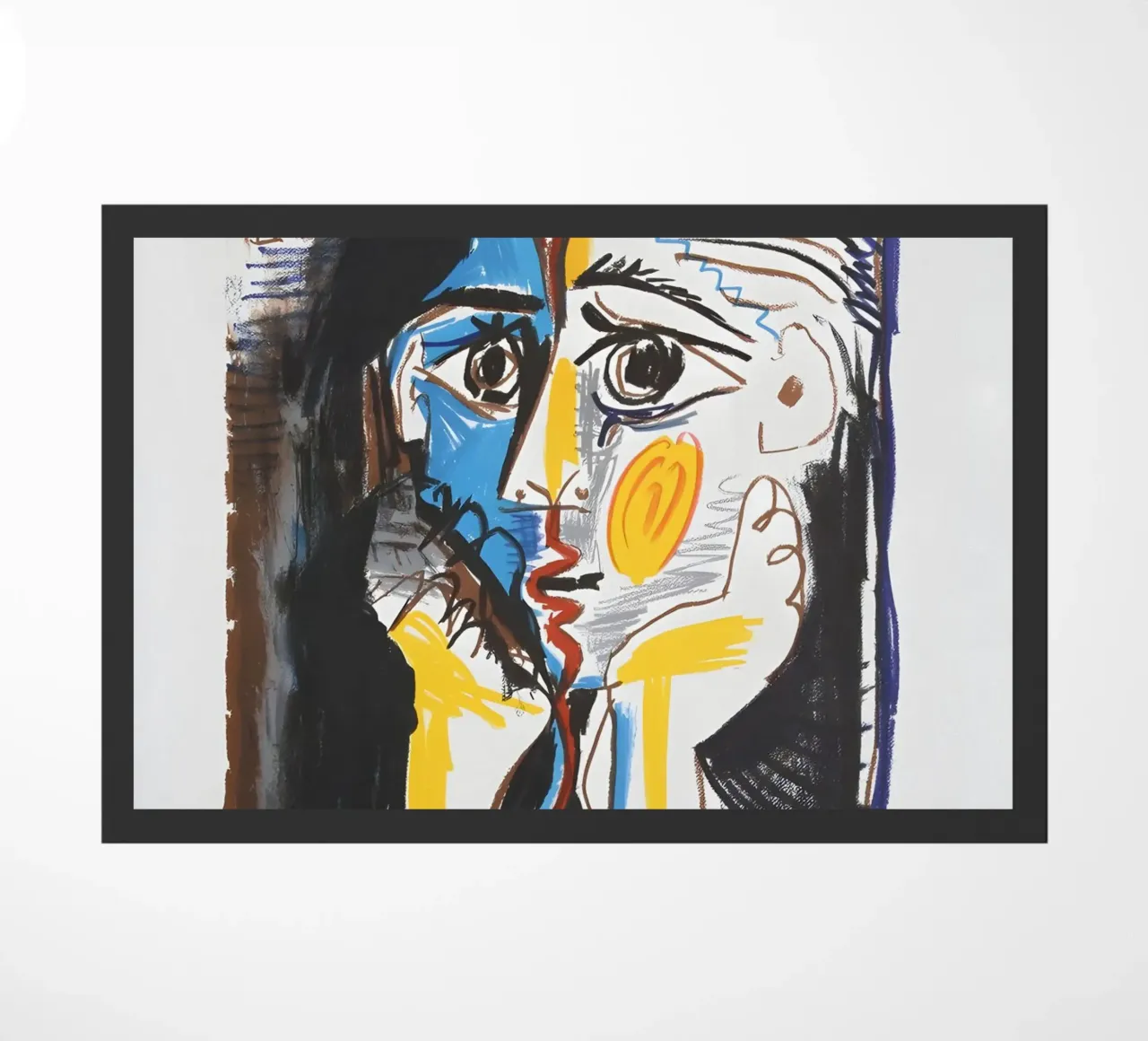 Picasso-inspired doormat by Kunst und Kontrast