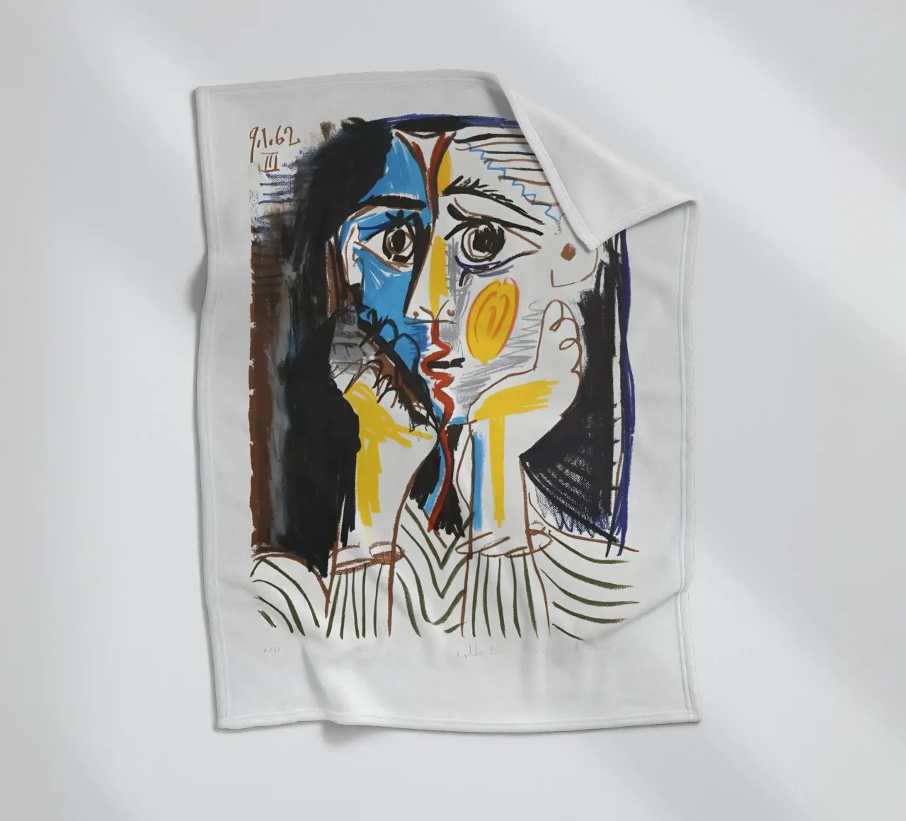 Ispirato a Picasso coperta in pile da Kunst und Kontrast
