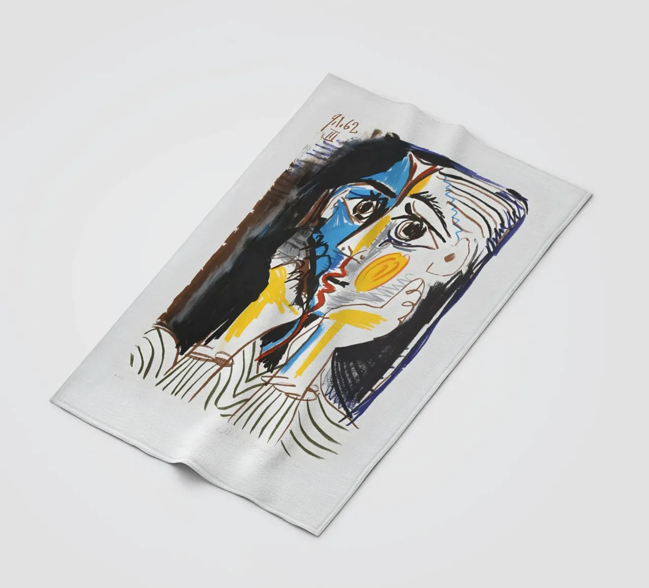Ispirato a Picasso coperta in pile da Kunst und Kontrast
