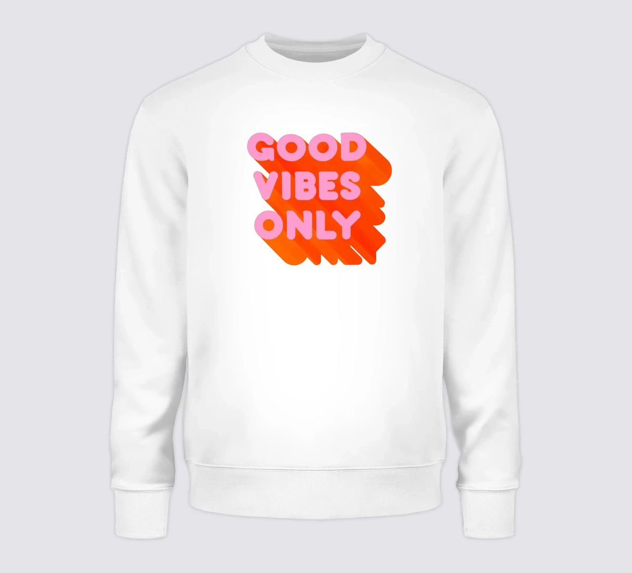 Impresión gráfica retro "Good Vibes Only sudadera de showmemars