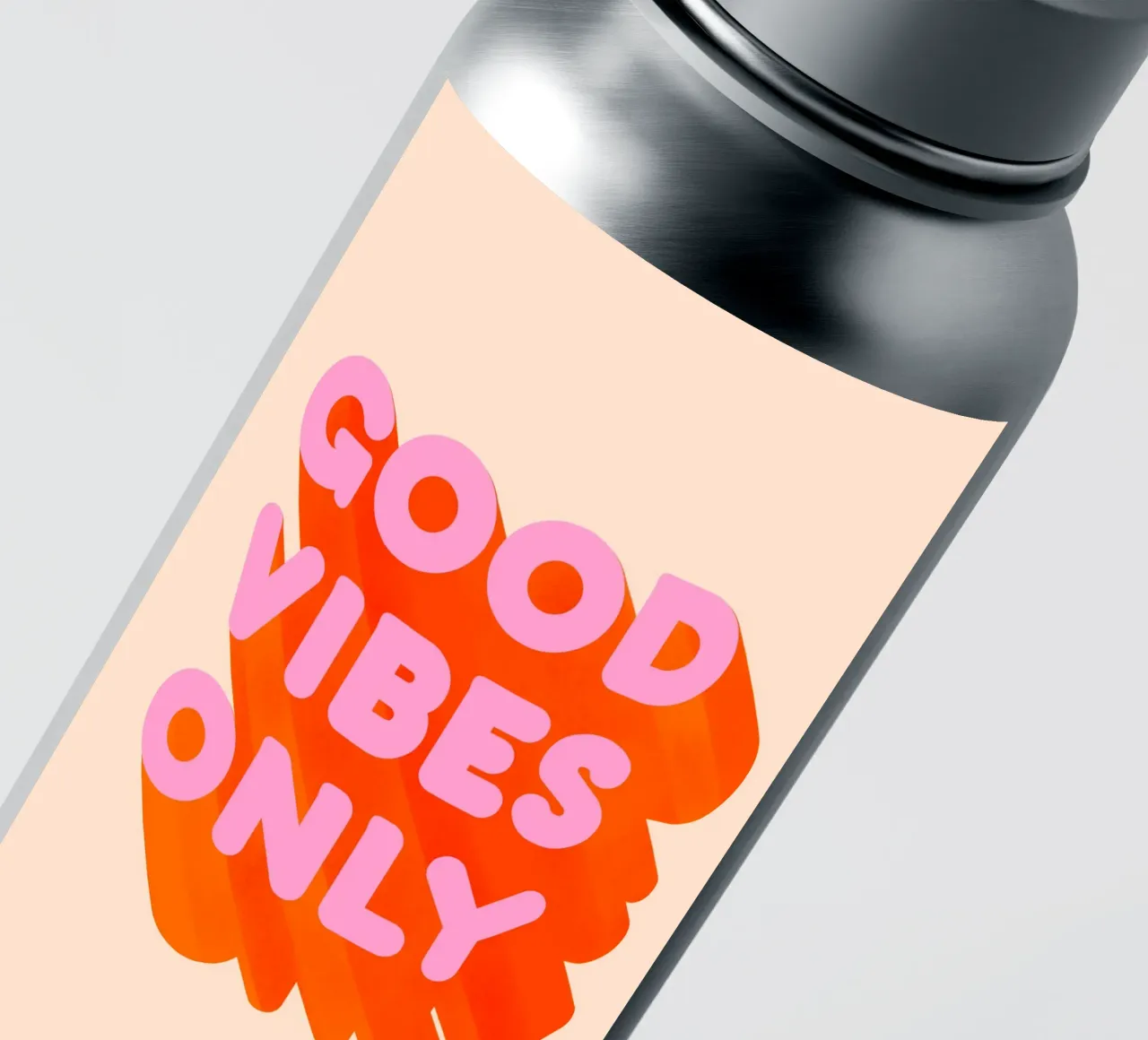 Retro "Good Vibes Only" Grafikdruck Sticker von showmemars