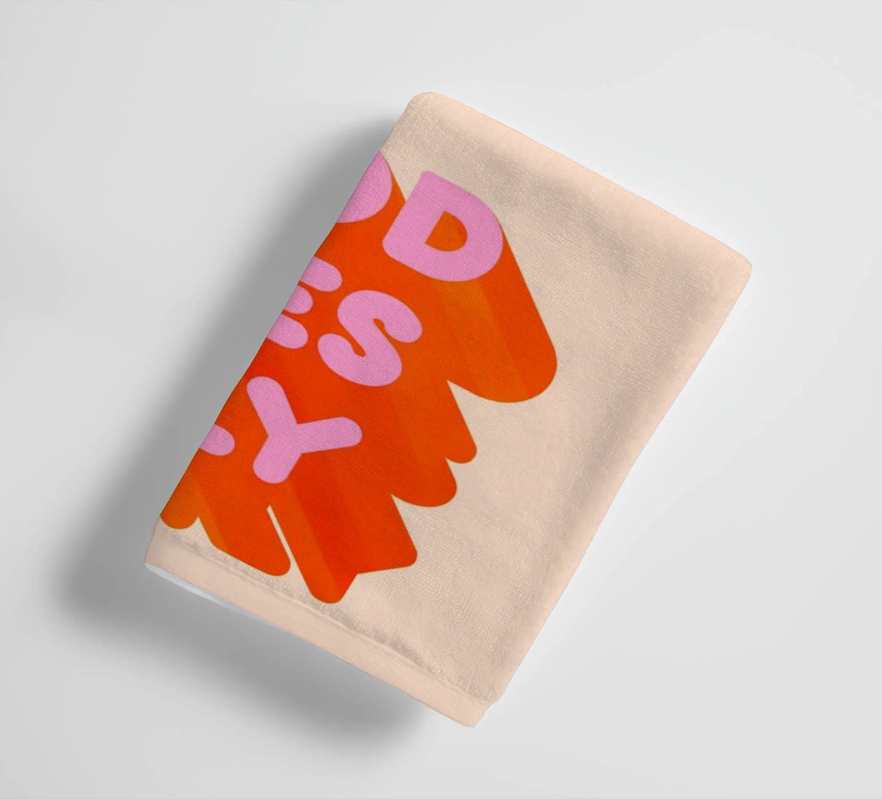 Retro "Good Vibes Only" Grafikdruck Handtuch von showmemars