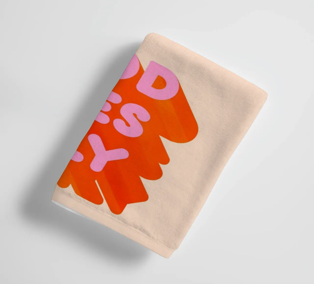 Imprimé graphique rétro "Good Vibes Only" (uniquement les bonnes vibrations) serviette de bain de showmemars