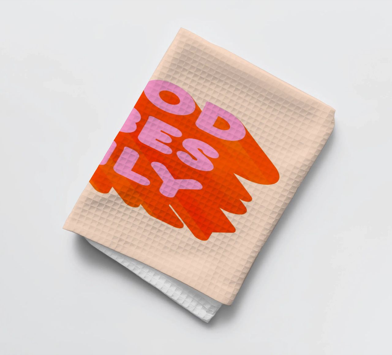 Retro "Good Vibes Only" Grafikdruck Geschirrtuch von showmemars
