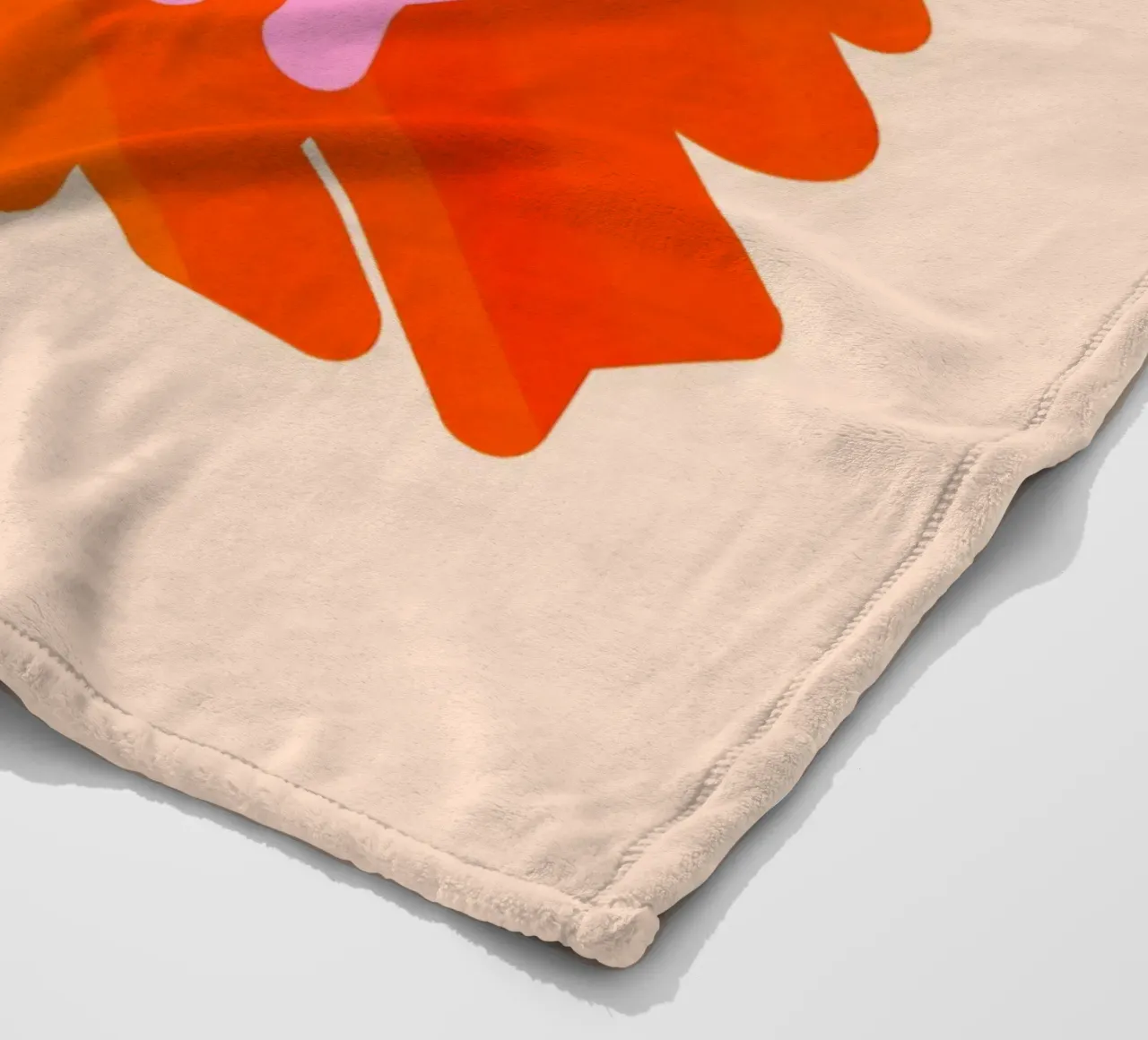 Retro "Good Vibes Only" Grafikdruck Fleecedecke von showmemars
