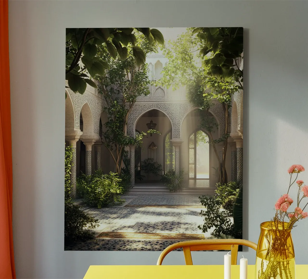 Verde lussureggiante tela con Cornice a cassetta da PhotoVibe Decor