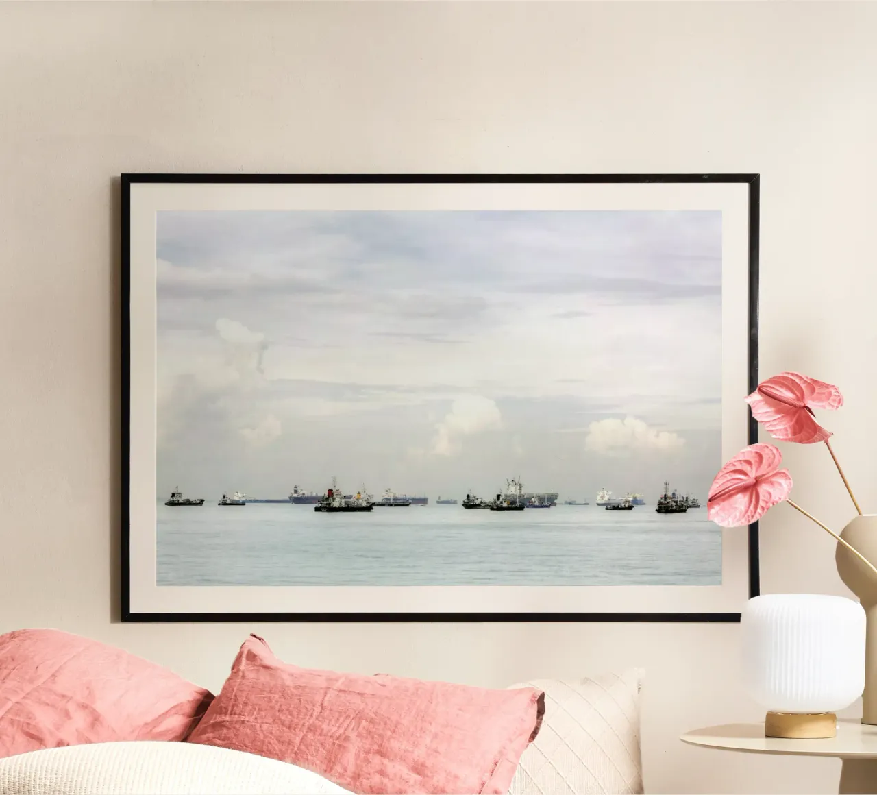 Bedok Jetty poster con telaio in alluminio da Michael Belhadi