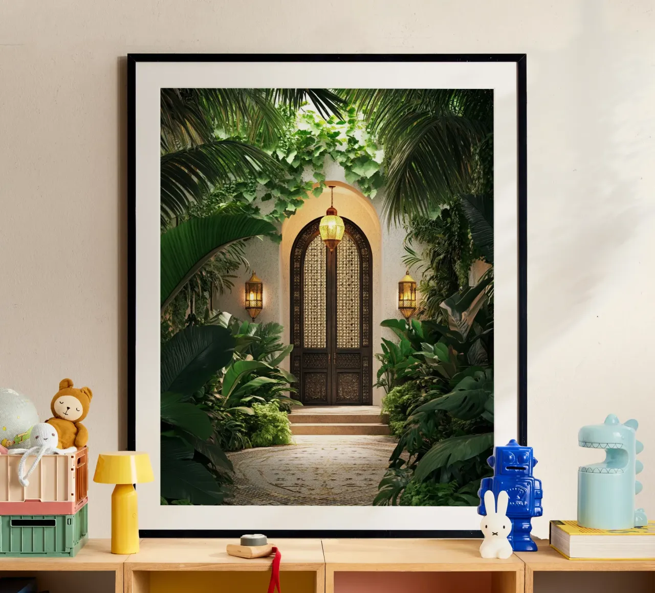 Verde lussureggiante poster con telaio in plastica da PhotoVibe Decor