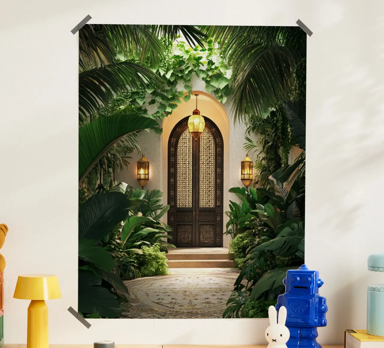Verde lussureggiante poster con telaio in plastica da PhotoVibe Decor