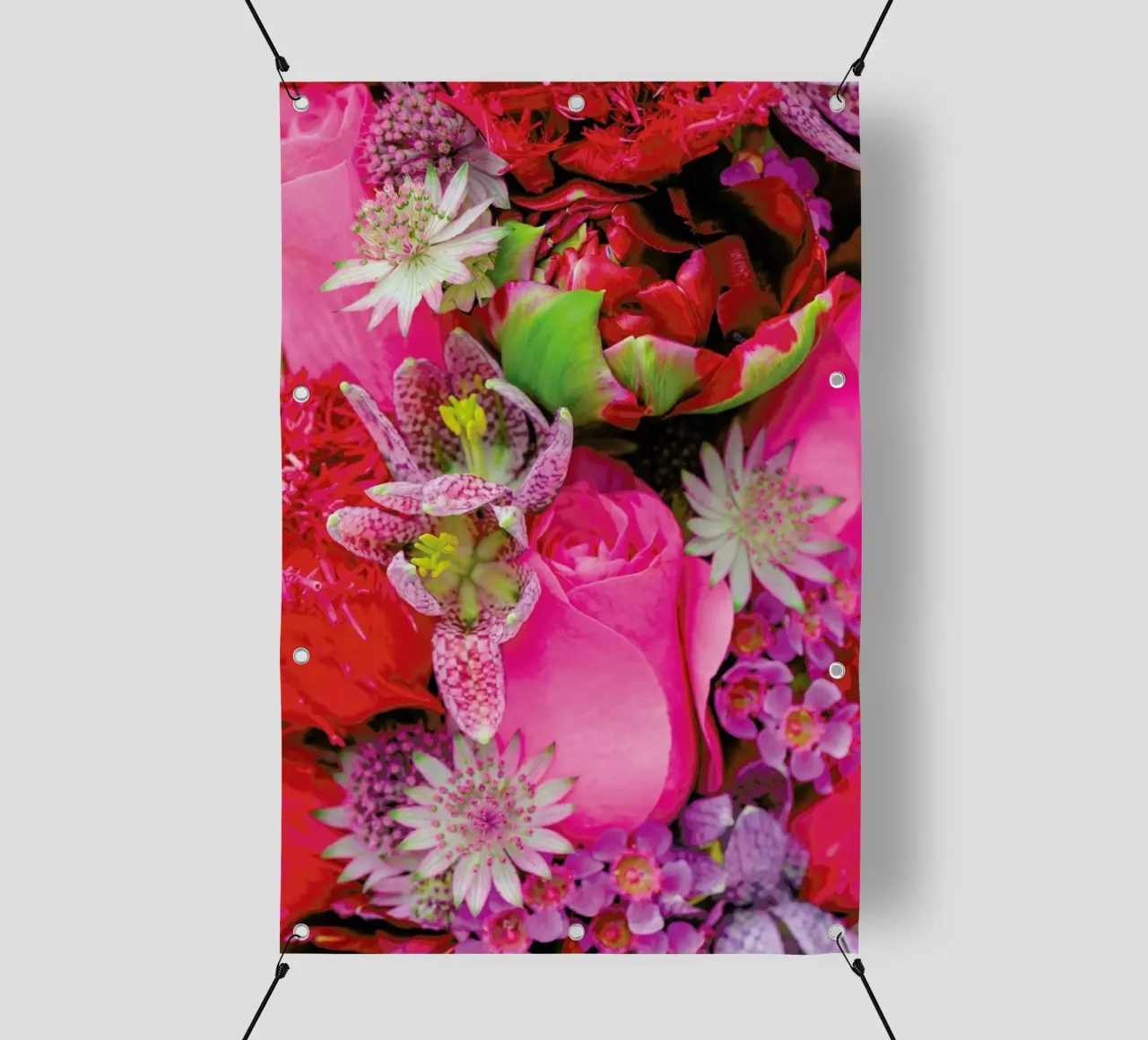 Flower Power telo in pvc da Curious Collections by Marielle Leenders