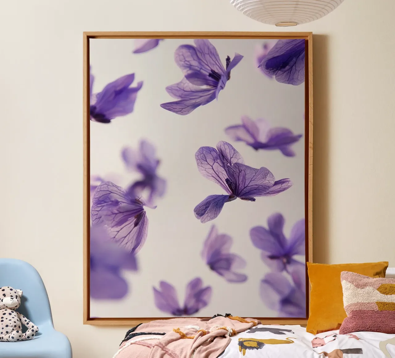 Floating Botanica canvas with Floater frame by PhotoVibe Decor