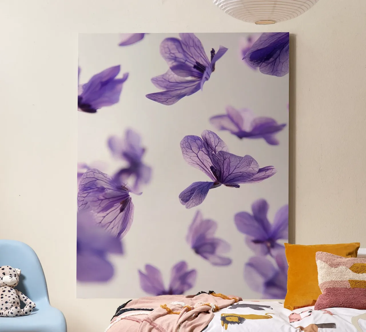 Floating Botanica canvas with Floater frame by PhotoVibe Decor