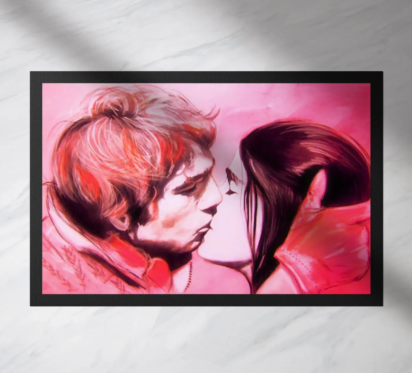 Love! deurmat van Happy 😃 Art 🎨 by Christine Schnoell