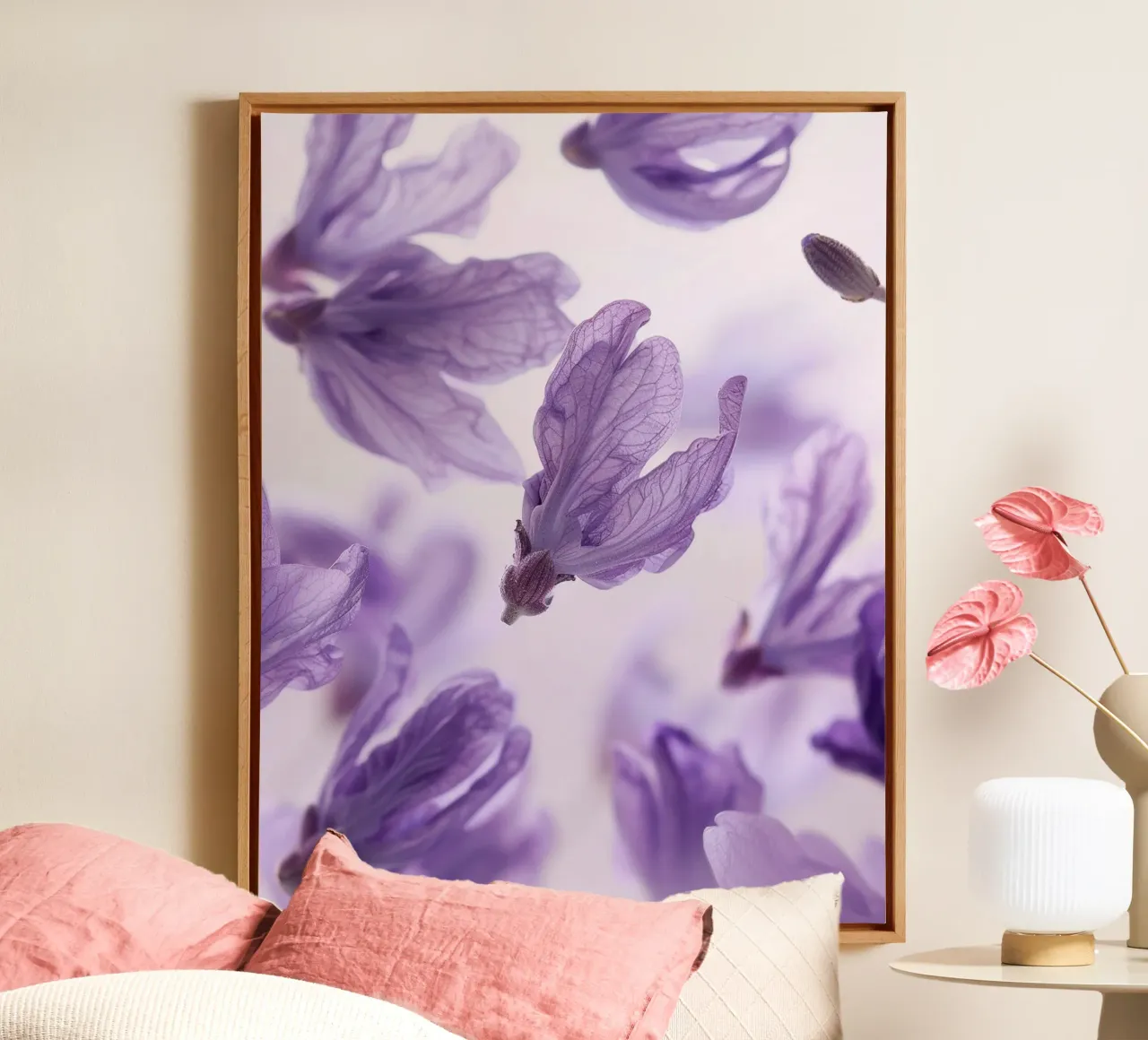 Floating Botanica canvas with Floater frame by PhotoVibe Decor