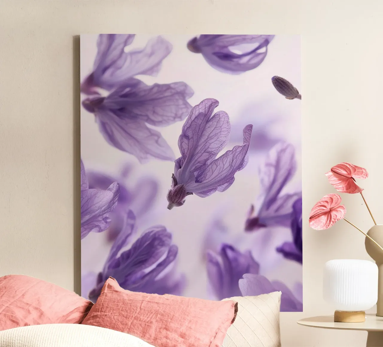 Floating Botanica canvas with Floater frame by PhotoVibe Decor