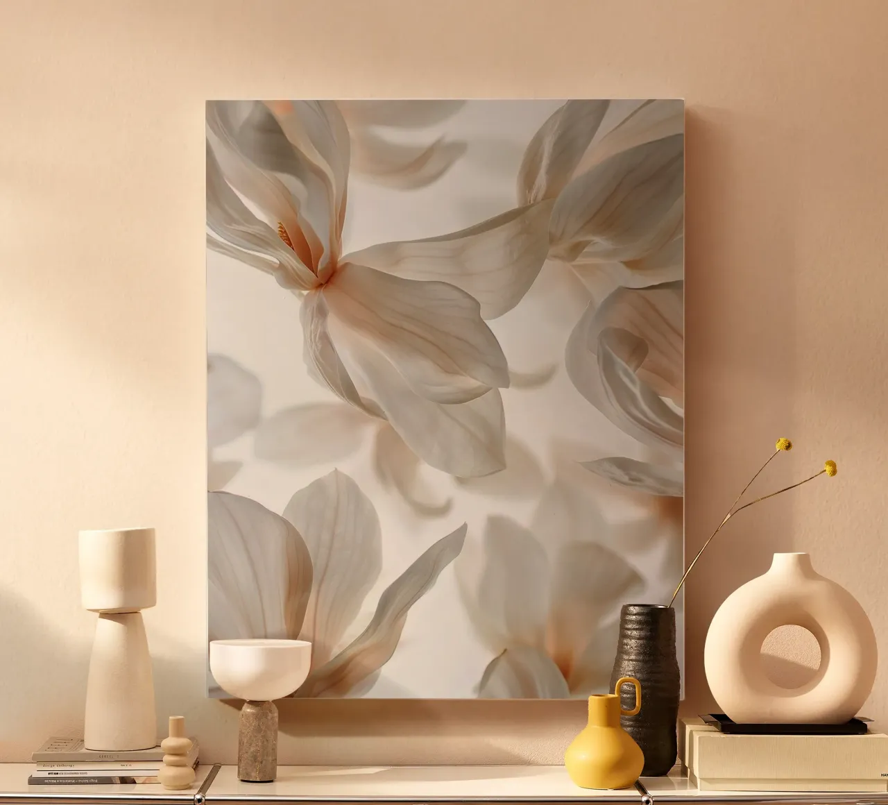Floating Botanica canvas with Floater frame by PhotoVibe Decor