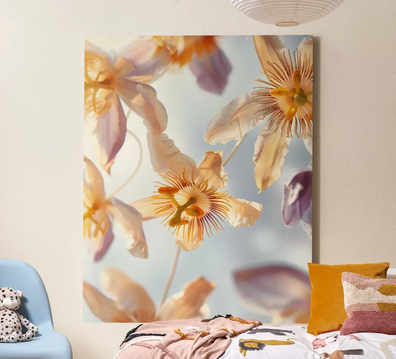 Floating Botanica canvas with Floater frame by PhotoVibe Decor