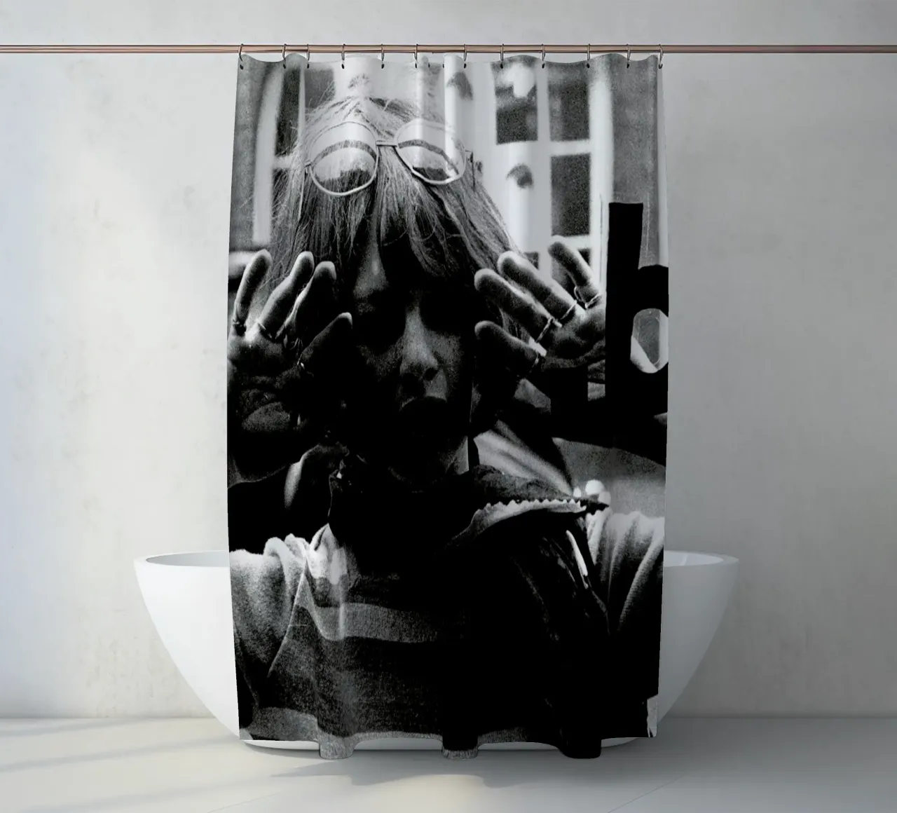 Brigitte Bardot 3 shower curtain by Gallery Print and Art Limited