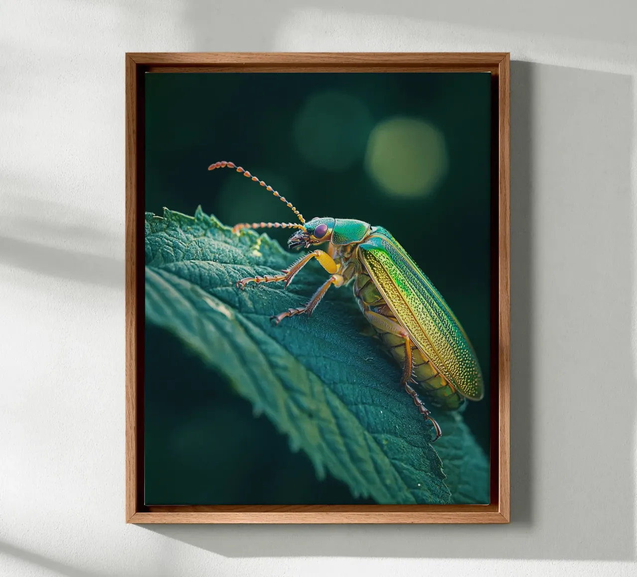 Macro Nature tela con Cornice a cassetta da PhotoVibe Decor