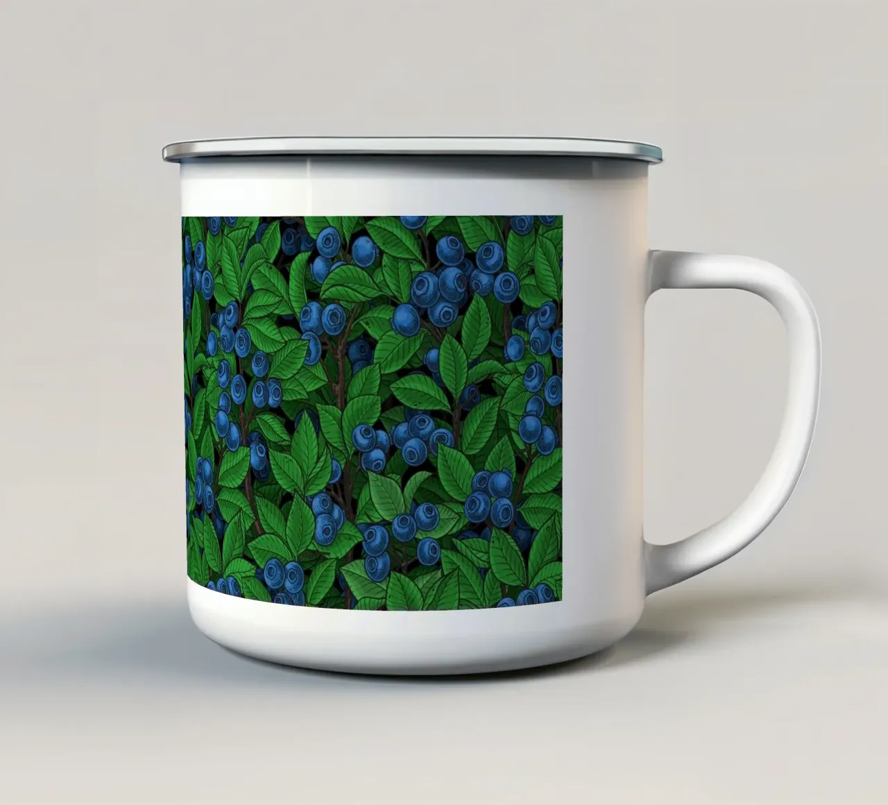 Mirtillo tazza in smalto da Painted Nature