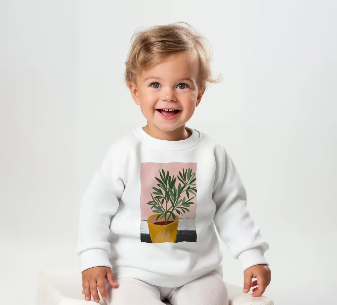 Pianta da interno felpa neonato da Seren Liodra