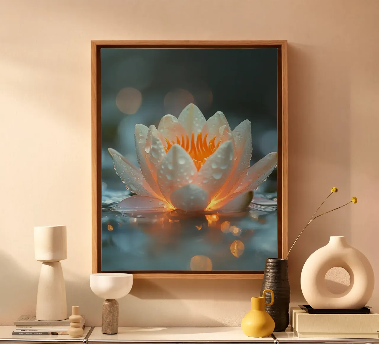 Macro Nature tela con Cornice a cassetta da PhotoVibe Decor