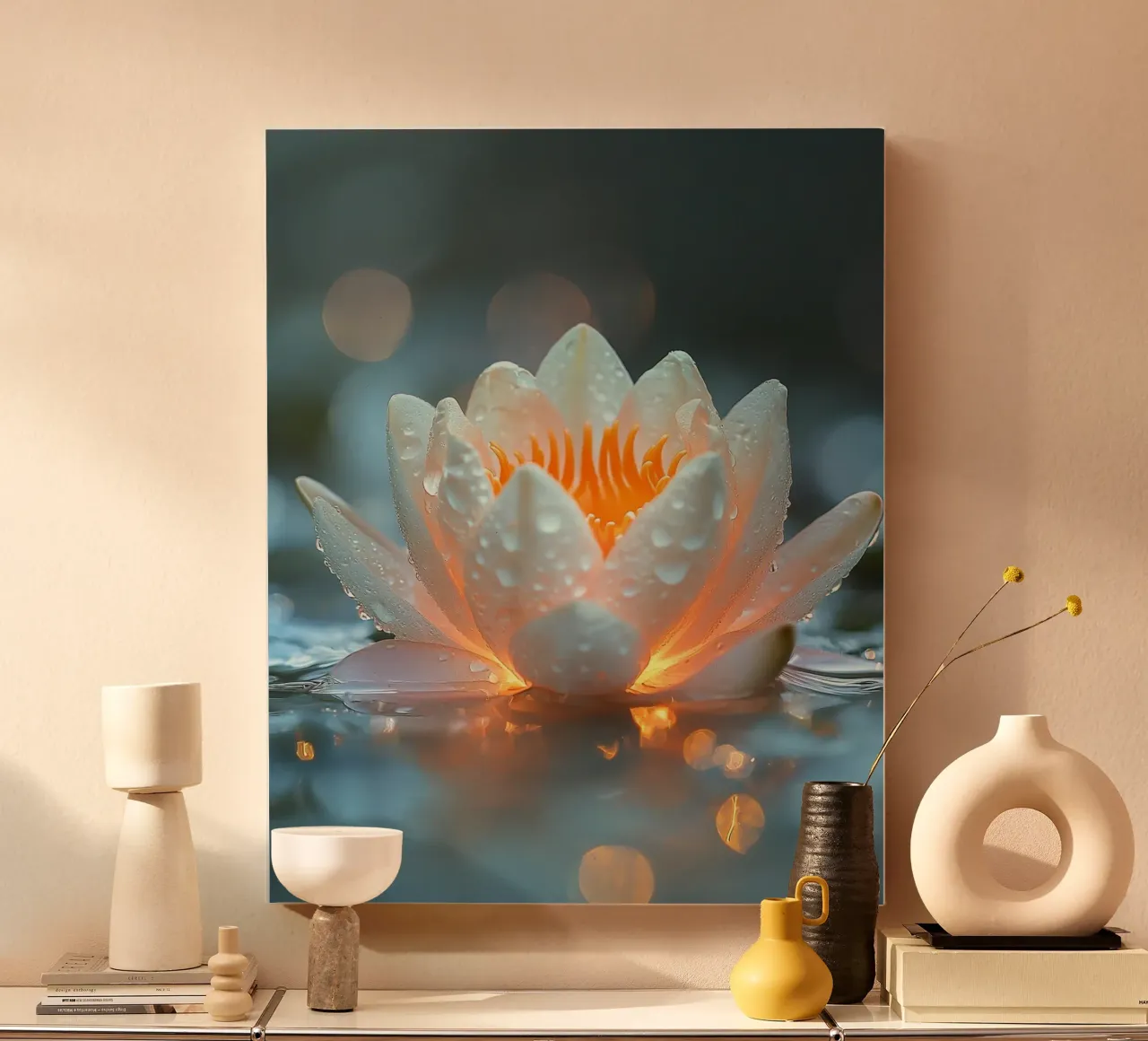 Macro Nature tela con Cornice a cassetta da PhotoVibe Decor